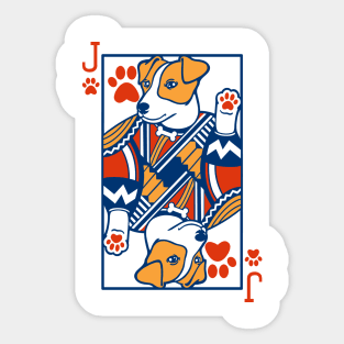 Jack of paws Sticker